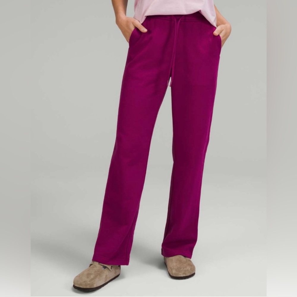 Lululemon Loungeful Straight Leg Pant  Magenta Purple Size :14 - Picture 3 of 11